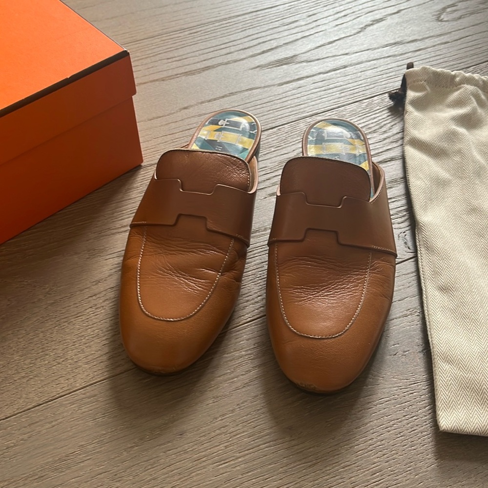 Hermes Catena Mules  - with original box and shoe dust bags